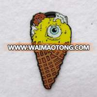 Hot Selling Beast Ice cream With Eyes Soft Enamel Pins